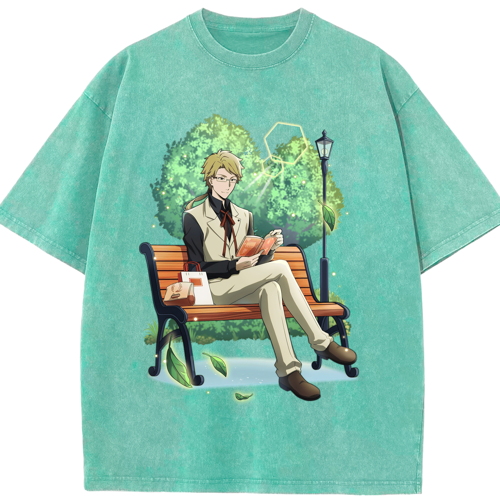 （画像用） 文豪ストレイドッグス Bungo Stray Dogs 綿100% ヴィンテージ風 半袖Tシャツ（フロントプリント）